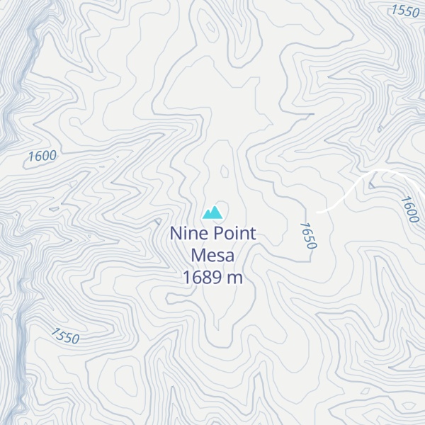 Map of Nine Point Mesa