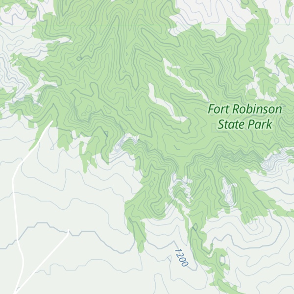 Map of Red Cloud Buttes