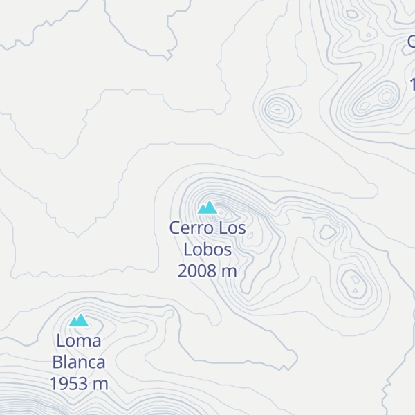 Map of Cerro Los Lobos