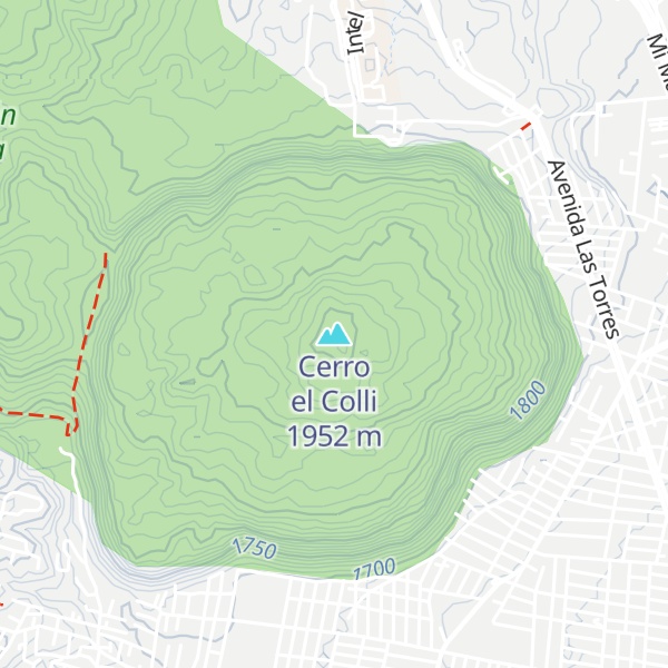 Map of Cerro el Colli