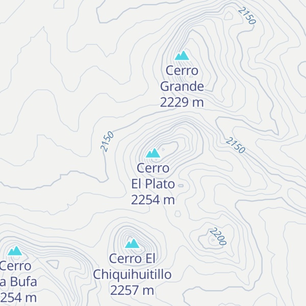 Map of Cerro El Plato