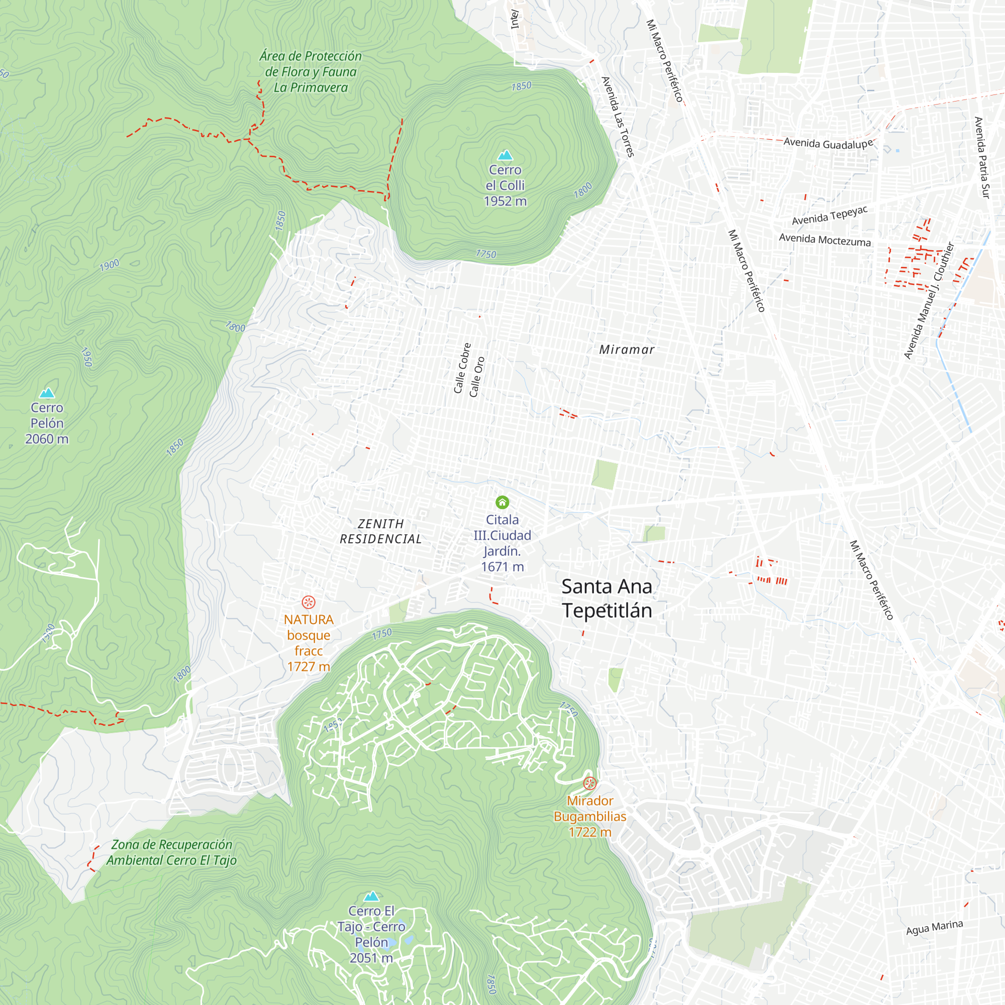 Citala III.Ciudad Jardín. map