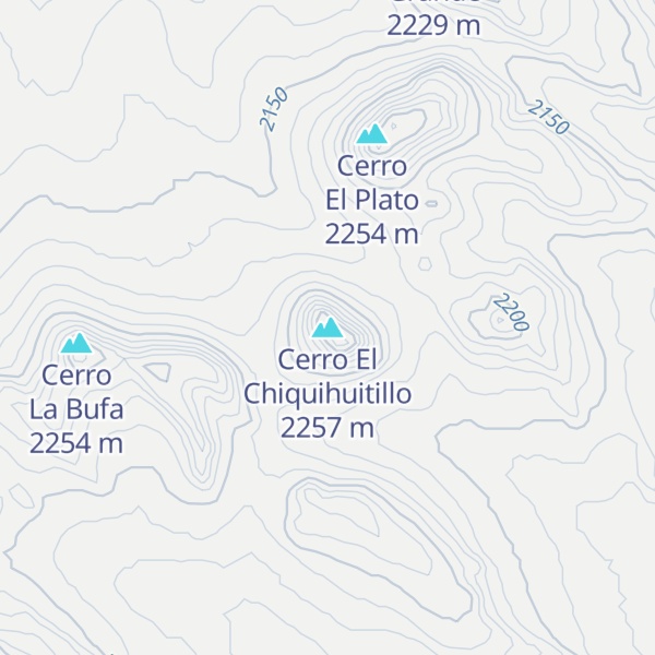 Map of Cerro El Chiquihuitillo