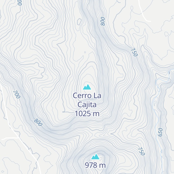 Map of Cerro La Cajita