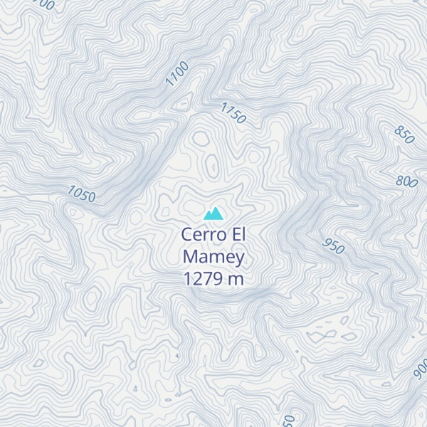 Map of Cerro El Mamey