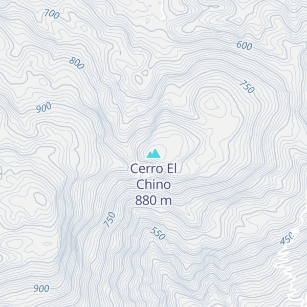 Map of Cerro El Chino