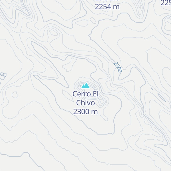 Map of Cerro El Chivo