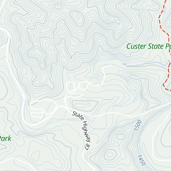 Map of Blue Bell Cabins