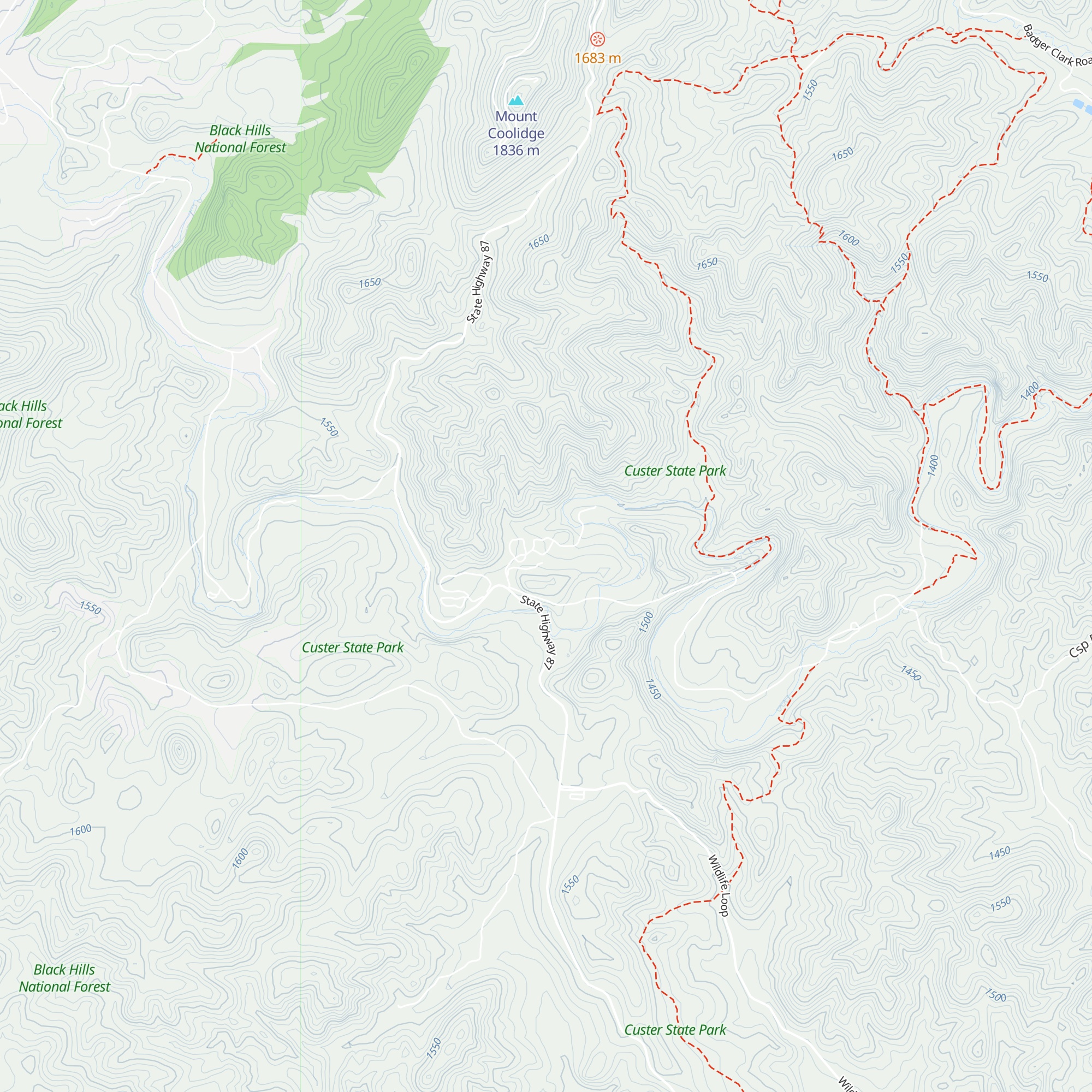 Blue Bell Cabins map