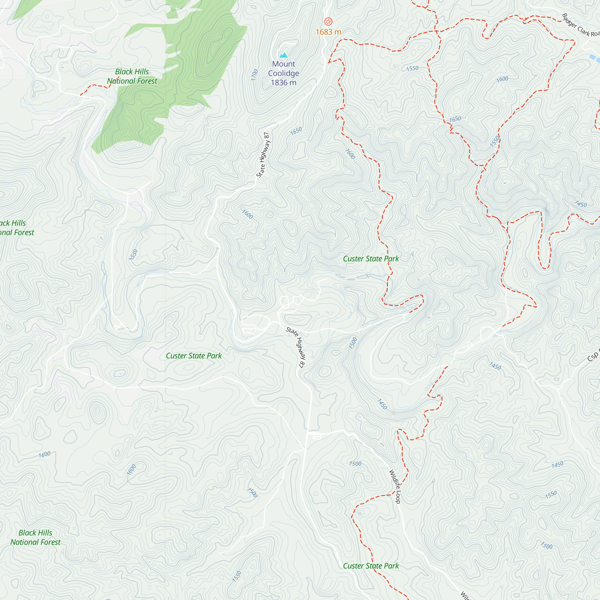 Blue Bell Cabins map