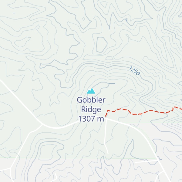 Map of Gobbler Ridge