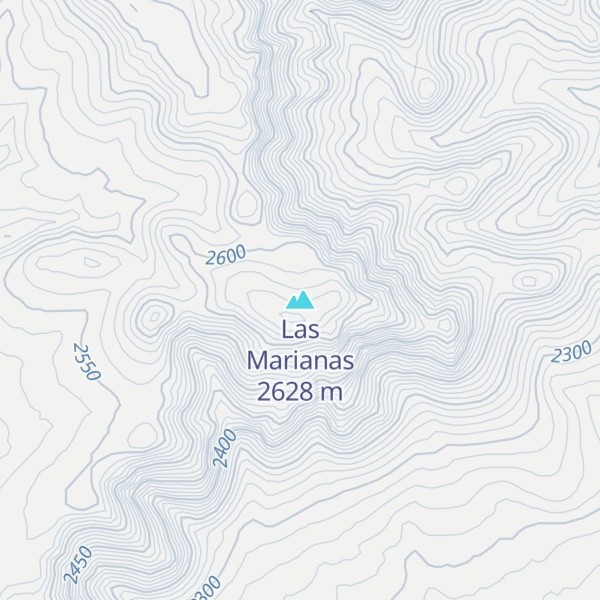 Map of Las Marianas