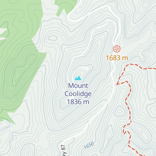 Map of Mount Coolidge