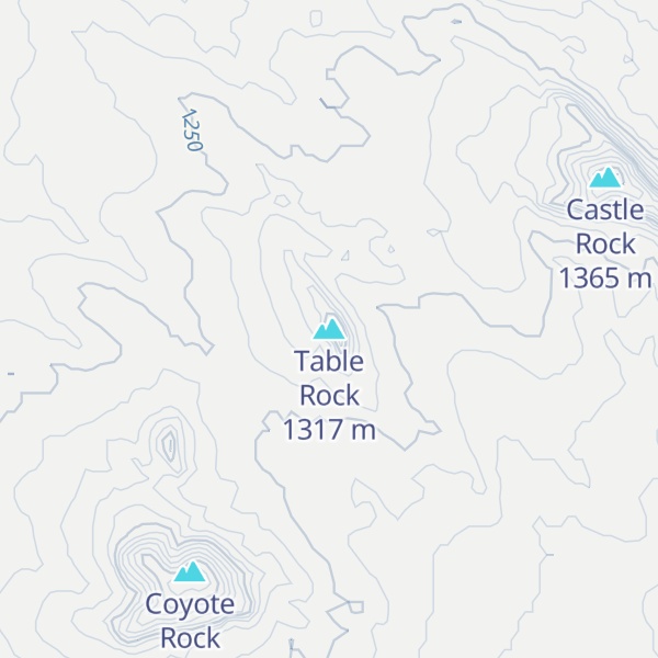 Map of Table Rock