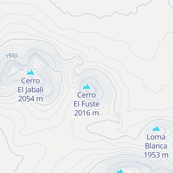 Map of Cerro El Fuste