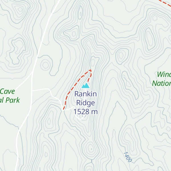 Map of Rankin Ridge