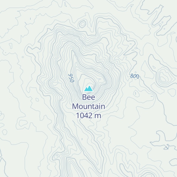 Map of Bee Mountain