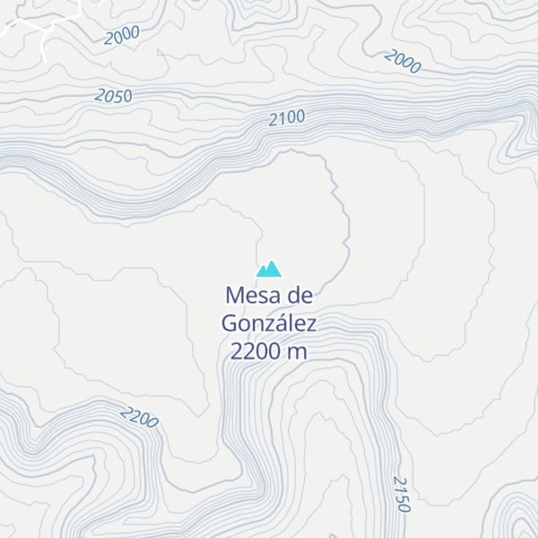 Map of Mesa de González