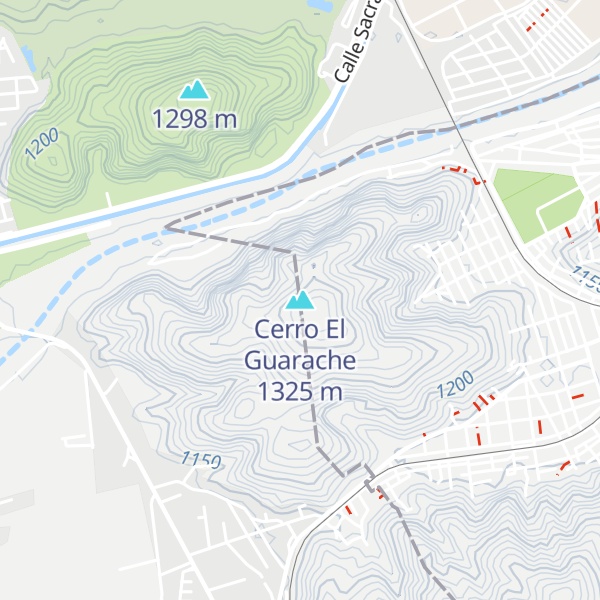 Map of Cerro El Guarache