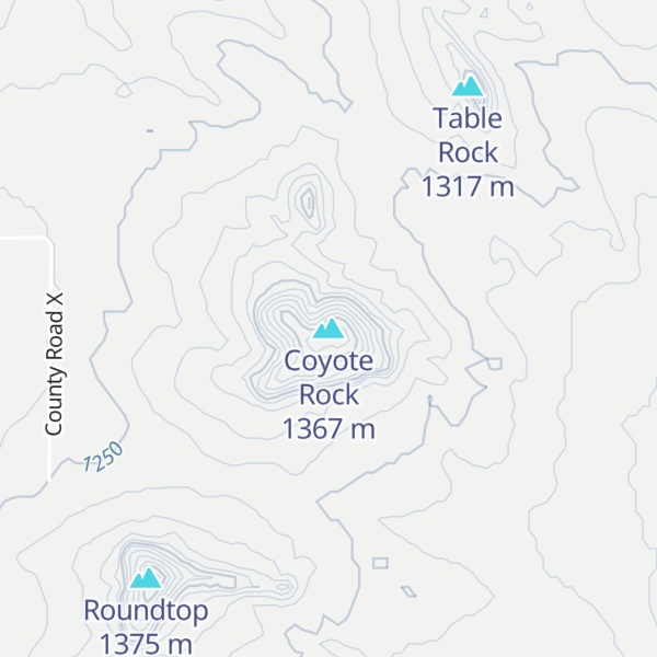 Map of Coyote Rock