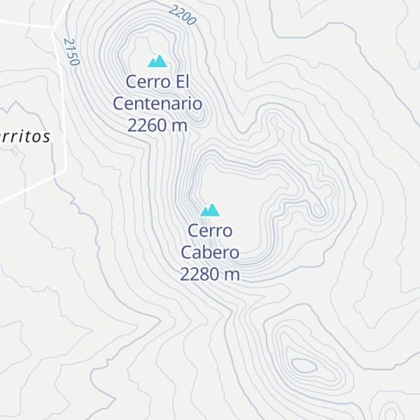 Map of Cerro Cabero