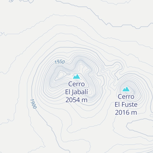 Map of Cerro El Jabalí