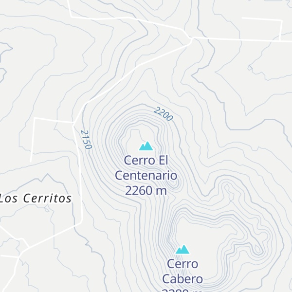 Map of Cerro El Centenario