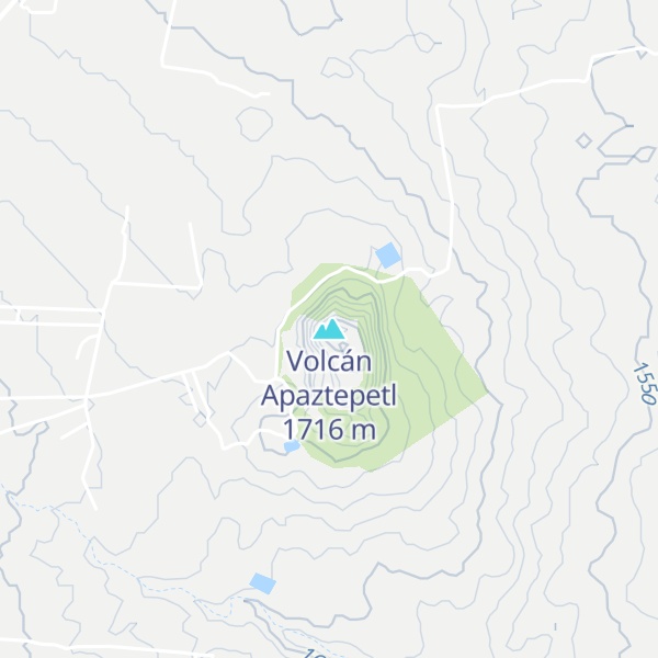 Map of Volcán Apaztepetl