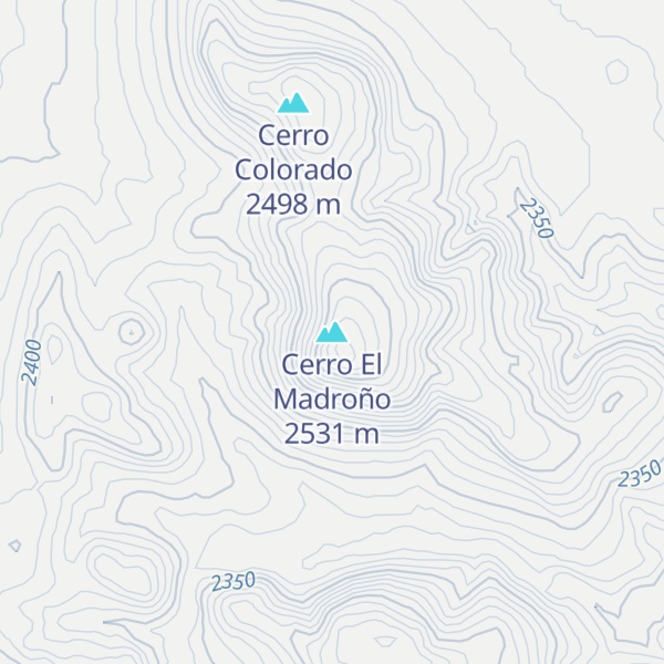 Map of Cerro El Madroño