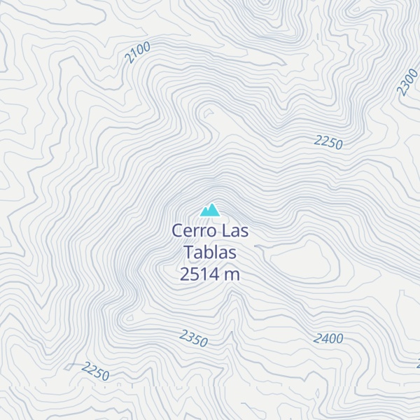 Map of Cerro Las Tablas