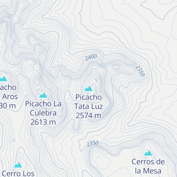 Map of Picacho Tata Luz