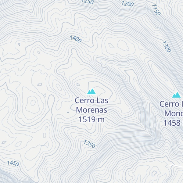 Map of Cerro Las Morenas