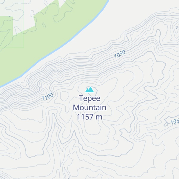 Map of Tepee Mountain