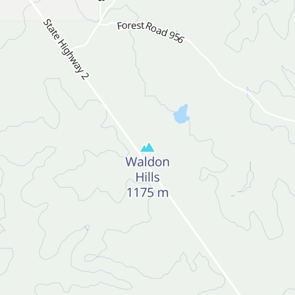 Map of Waldon Hills