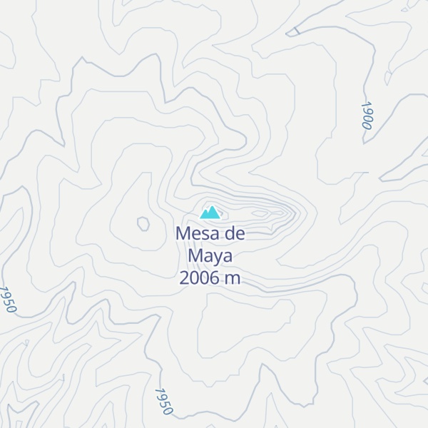 Map of Seven L Buttes