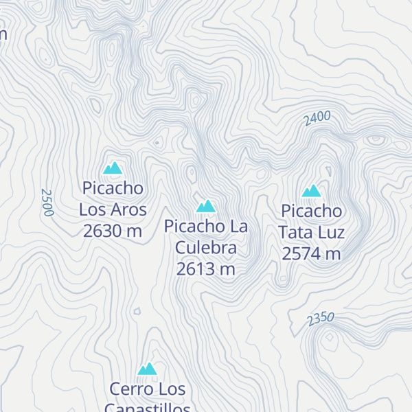 Map of Picacho La Culebra