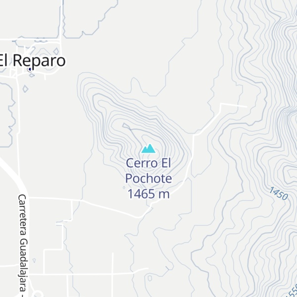 Map of Cerro El Pochote