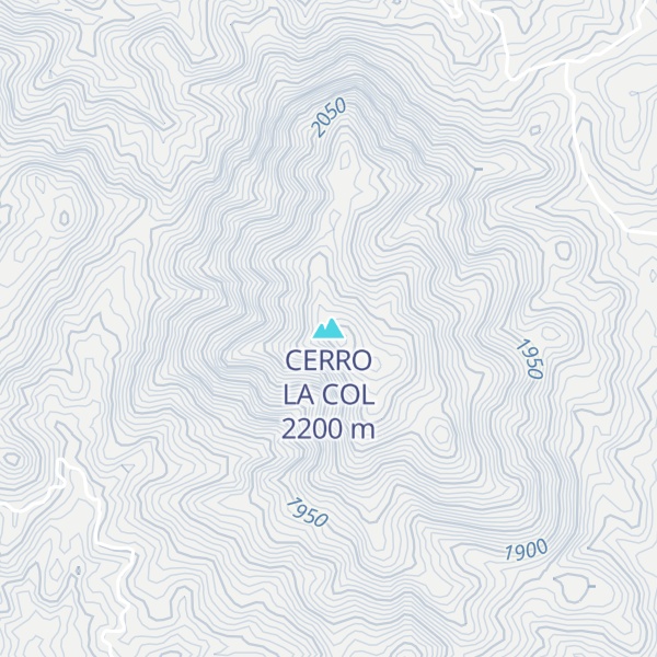 Map of CERRO LA COL