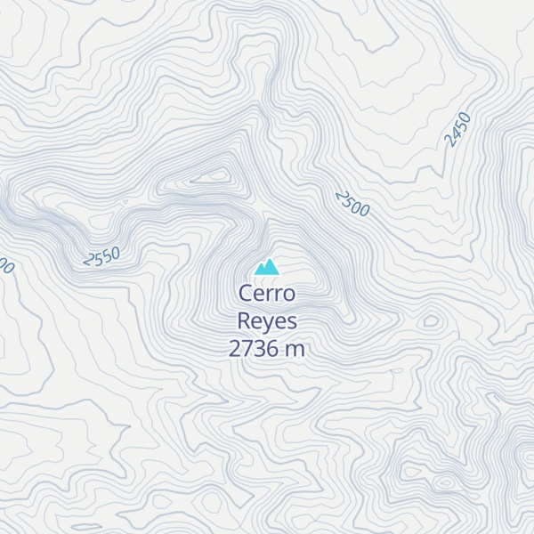 Map of Cerro Reyes
