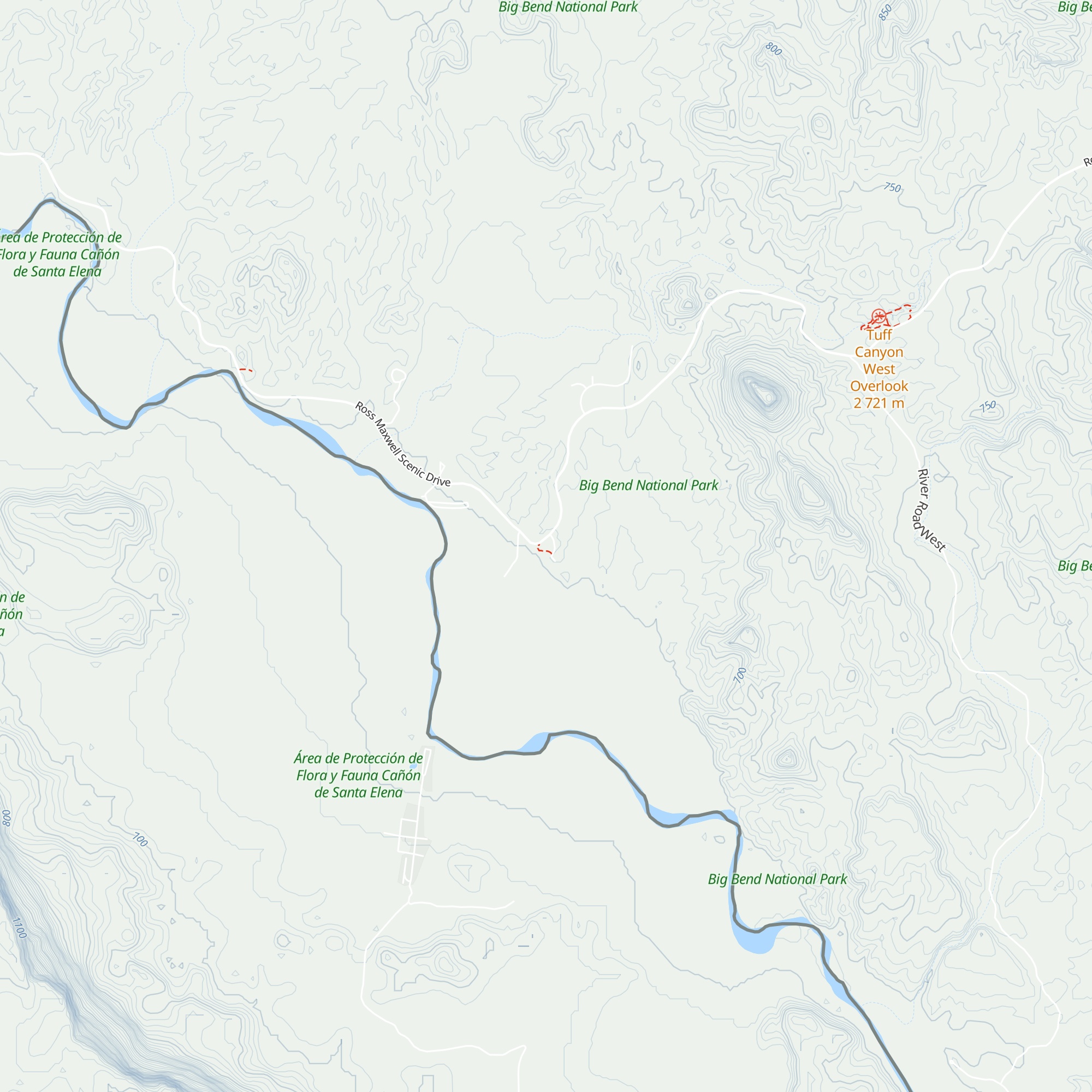 Castolon Visitor Center map