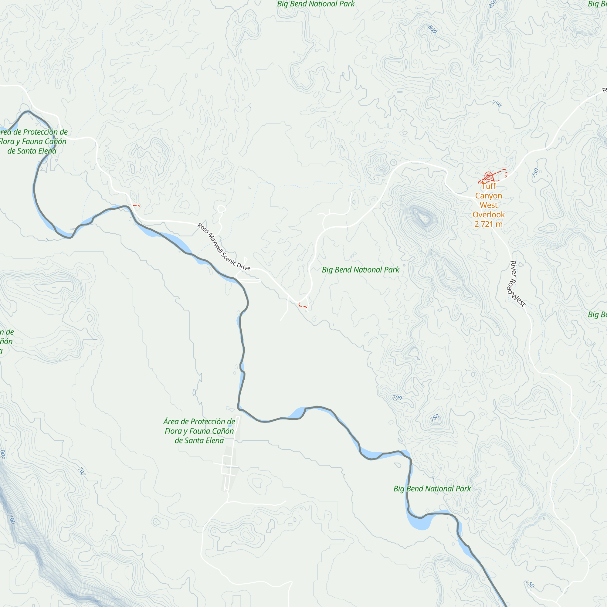 Castolon Visitor Center map