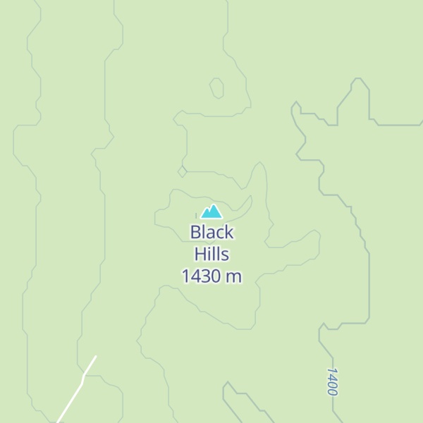 Map of Black Hills