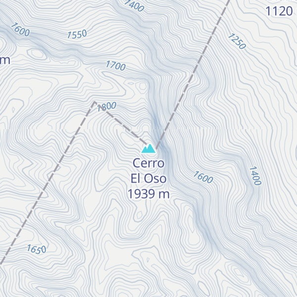 Map of Cerro El Oso