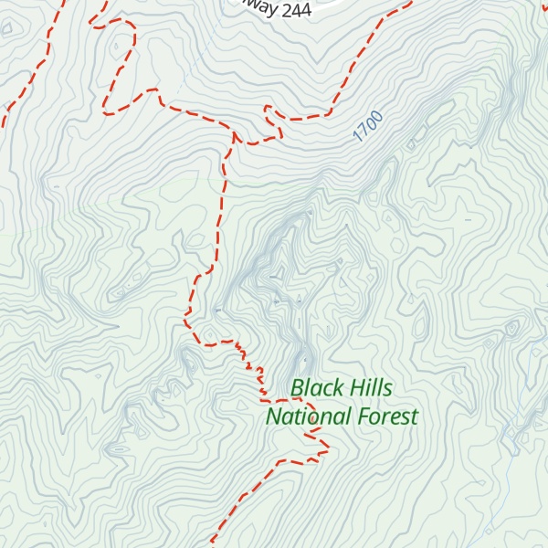 Map of Elkhorn Mountain