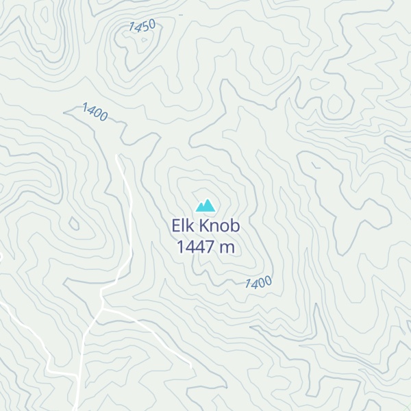 Map of Elk Knob