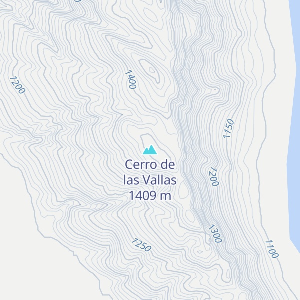 Map of Cerro de las Vallas