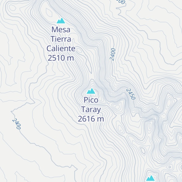 Map of Pico Taray