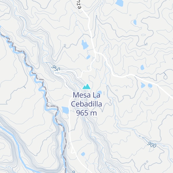 Map of Mesa La Cebadilla