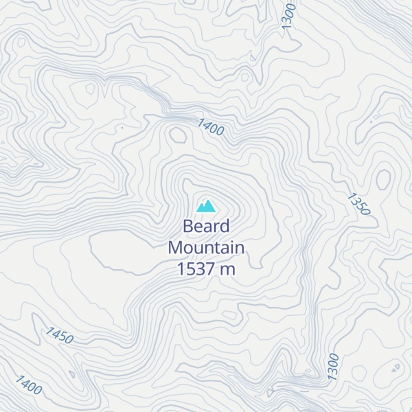 Map of Beard Mountain
