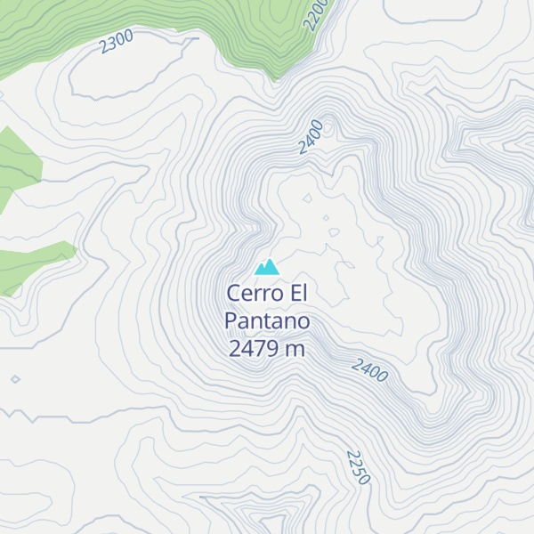Map of Cerro El Pantano